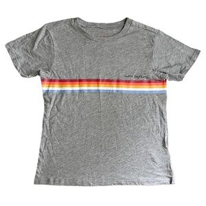 Spiritual Gangster Classic Tee Come Together Rainbow in Grey Size Small NEW